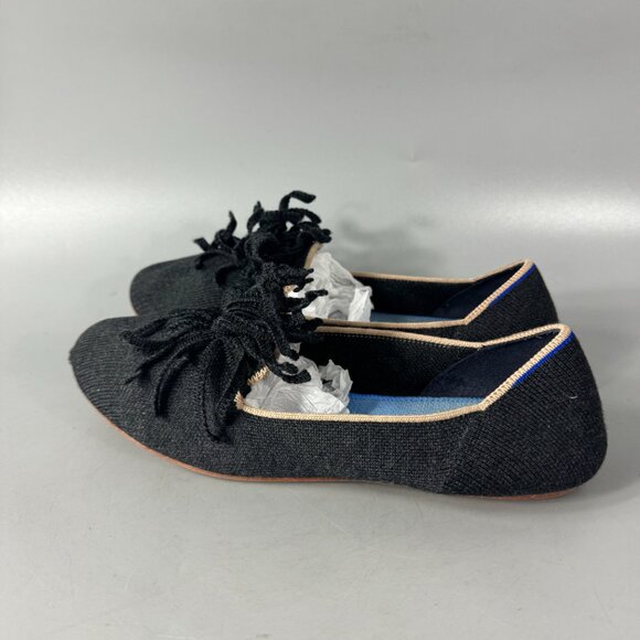 Rothy's Merino Tassel Loafers, Limited Edition in Black, Size 9 - Picture 6 of 13